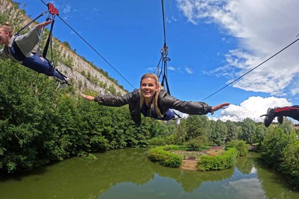 Thrill and Chill: Sauna and Skywire for Two at Hangloose at Bluewater 6 Thrill and Chill: Sauna and Skywire for Two at Hangloose at Bluewater