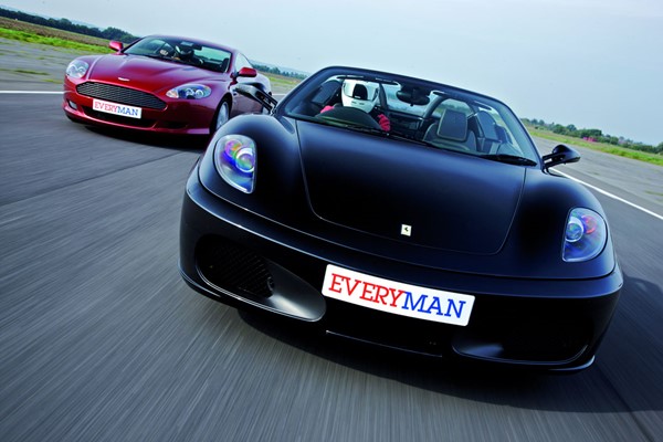Ferrari and Aston Martin Driving Blast for One