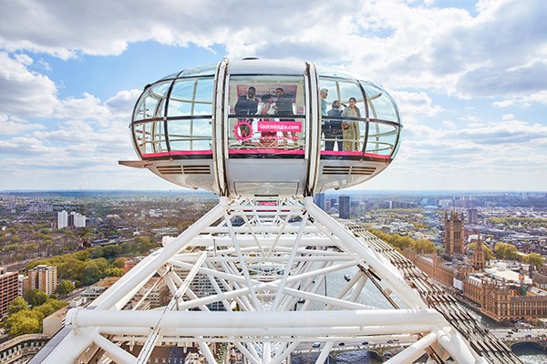 The Lastminute.com London Eye VIP Tickets with Champagne for Two 5 The Lastminute.com London Eye VIP Tickets with Champagne for Two