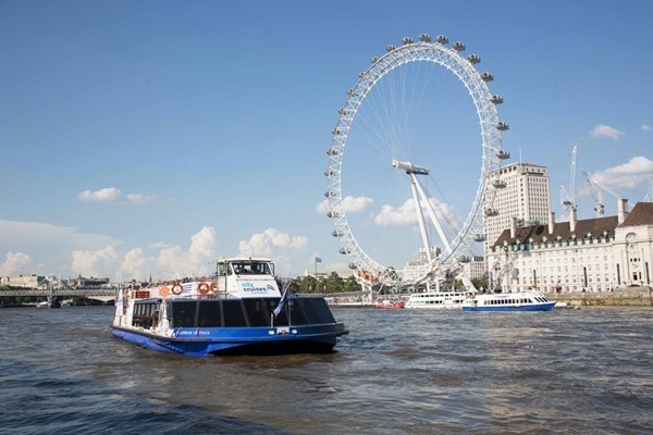 River Thames Hop On Hop Off Sightseeing Cruise Red Rover Tickets for Two - Week Round