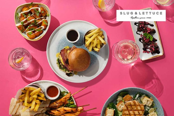 Two Course Meal for Two at Slug & Lettuce