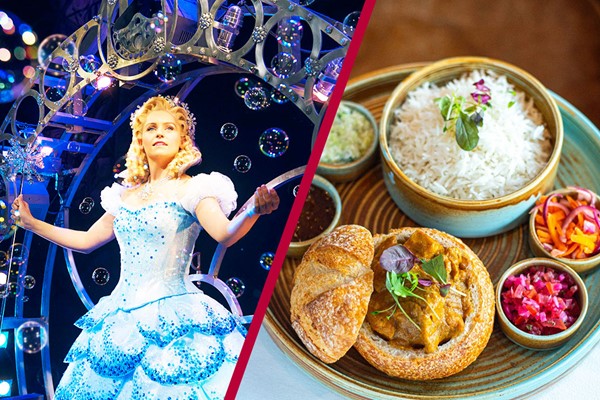 Theatre Tickets to Wicked The Musical and a Two Course Pre-Theatre Meal at B Bar for Two