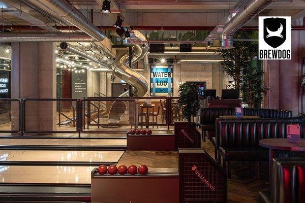 Waterloo Family Experience with Bowling and Burgers for Two Adults and Two Children at BrewDog