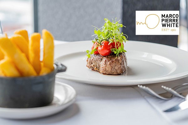 Two Course Meal with Prosecco for Two at Marco Pierre White Steakhouse, Birmingham