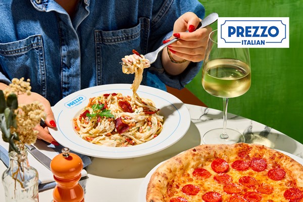 Three Course Meal for Two at Prezzo