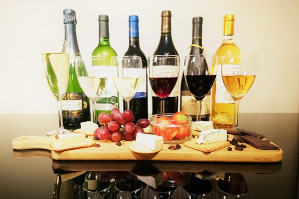 Luxury Wine and Premier Cru Champagne Tasting with Cheese and Truffles at Wine Cottage